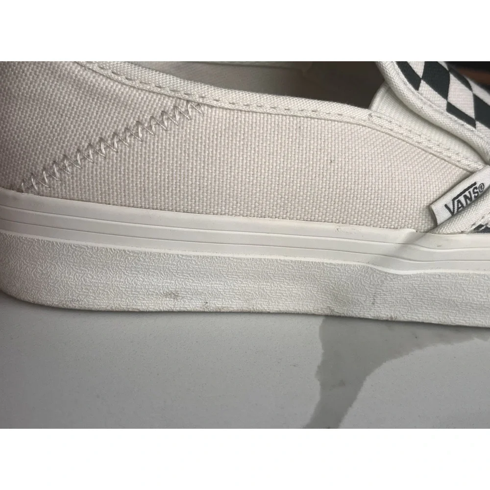 Vans Checkerboard Slip On SF Shoes Men 6.5 US‎ Women 8 Black Off White Ecotheory